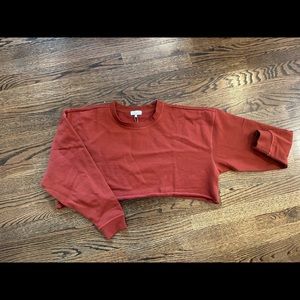 NWT WeWoreWhat Cropped Sweatshirt